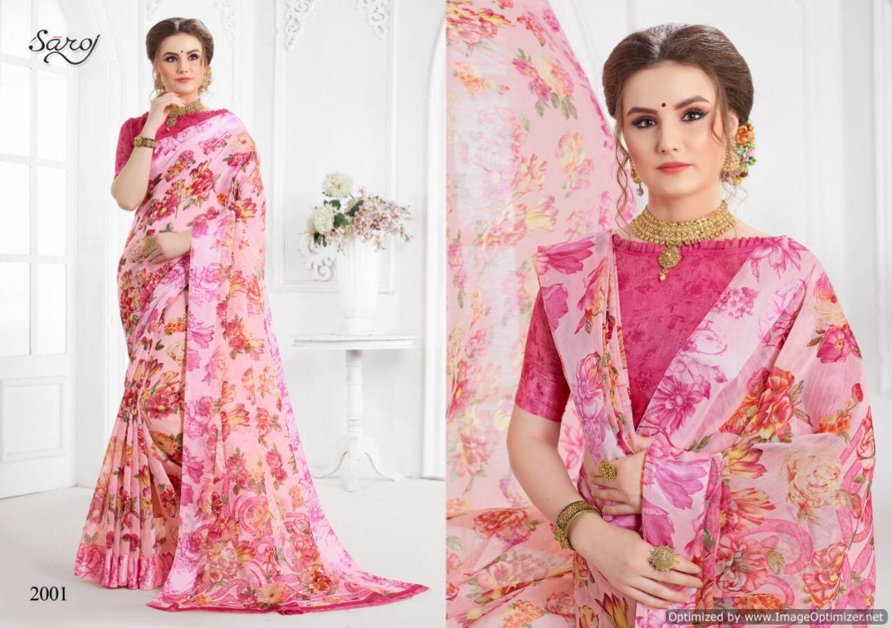 Saroj Present Annaya Printed Cotton Saree Collection