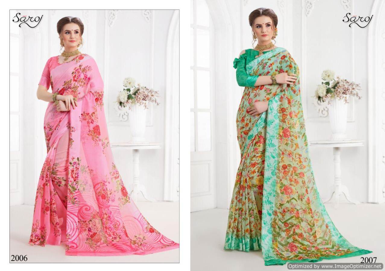 Saroj Present Annaya Printed Cotton Saree Collection
