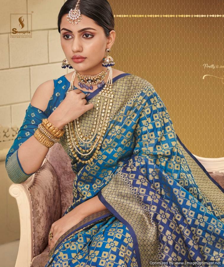 Shangrila Present Makhmali Silk Designer Festive Wear Saree Collection