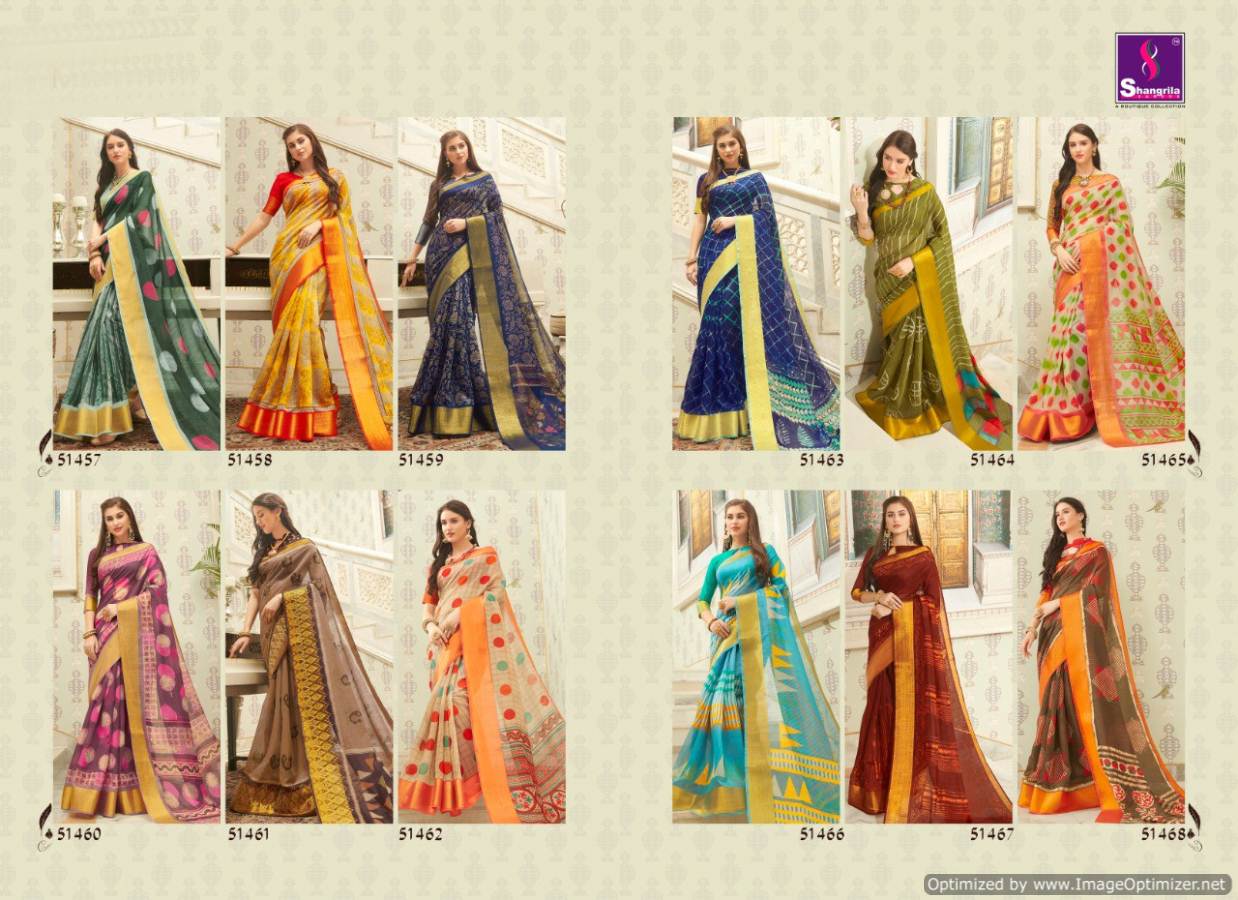 Shangrila By Saloni Linen Rich Collection Of Linen Sarees Catalogue