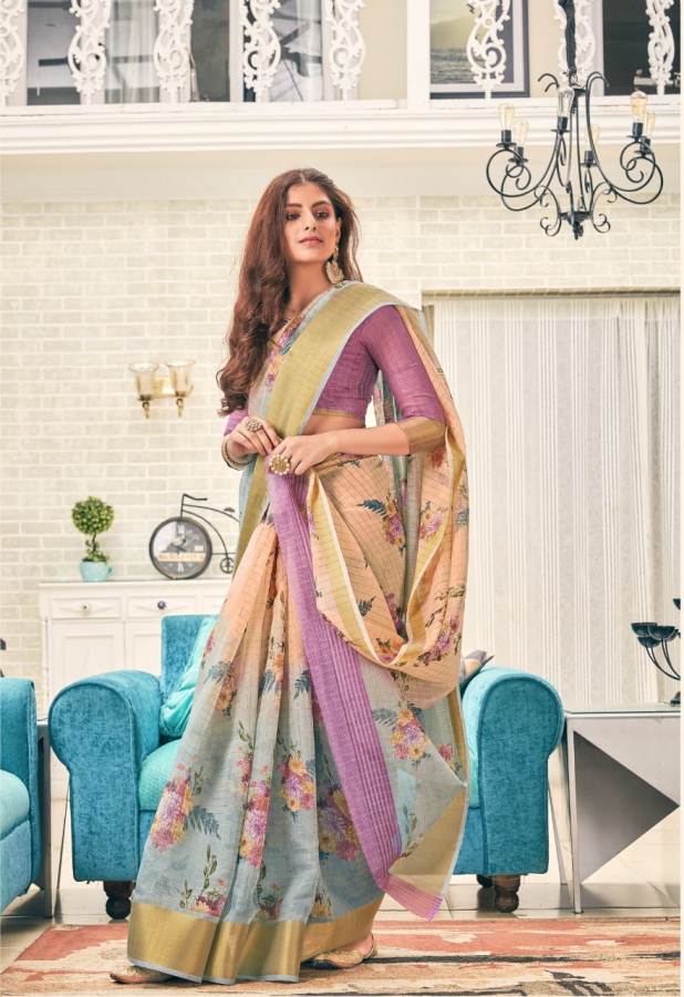 Shangrila Present Raashi Cotton Festival Wear Saree Catalogue