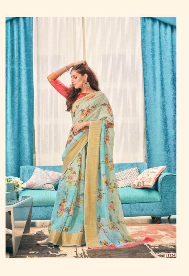 Shangrila Present Raashi Cotton Festival Wear Saree Catalogue