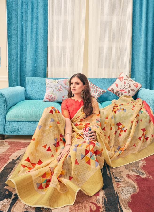 Shangrila Present Raashi Cotton Festival Wear Saree Catalogue