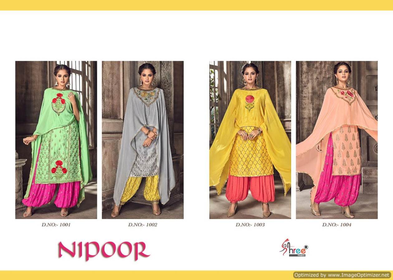 Shree Present Nipoor Designer Festive Wear Salwar Suits Collection