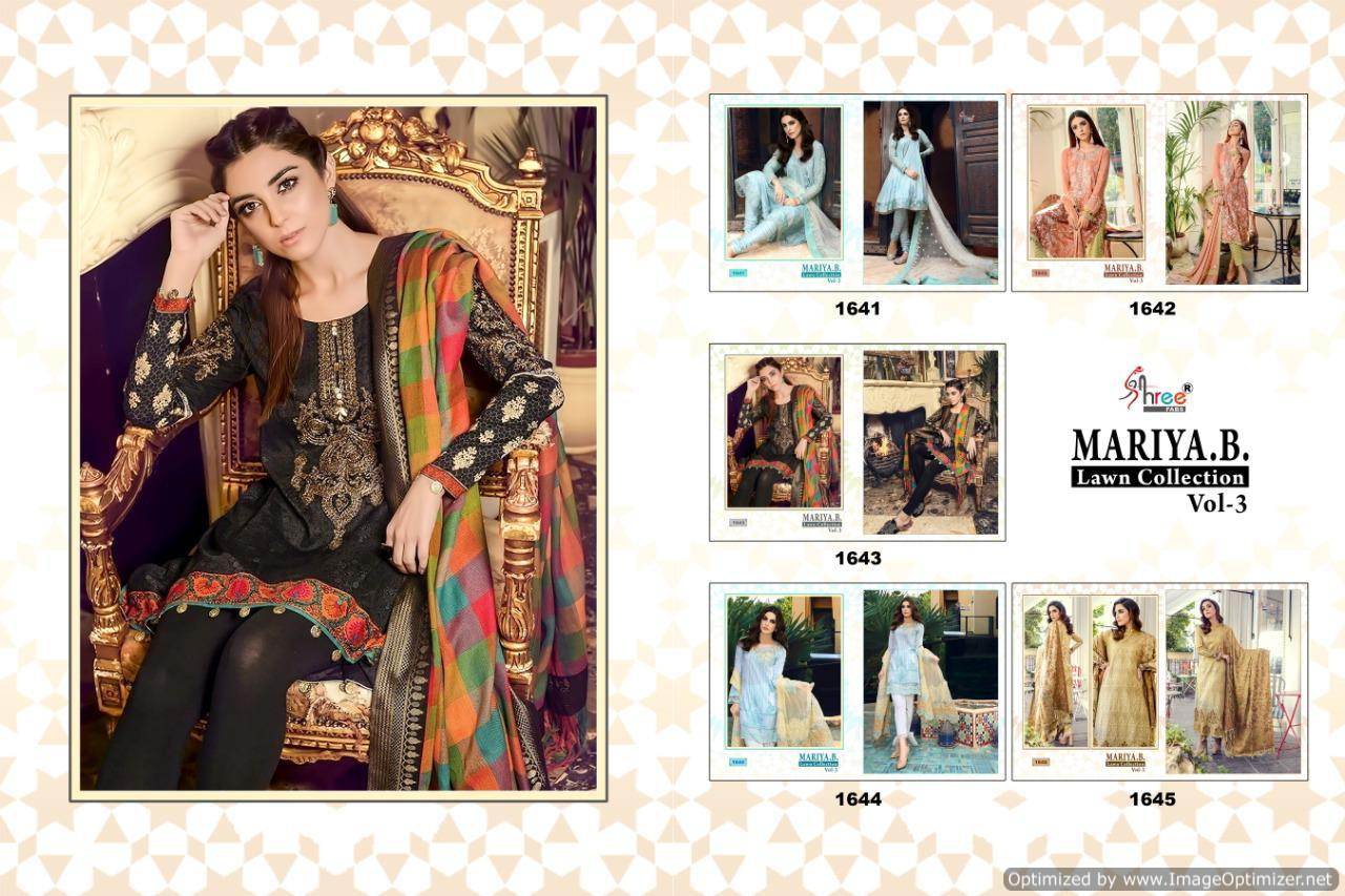 Shree Present Mariya B Lawn Collection Vol 3 Pakistani Salwar Suits Catalogue.