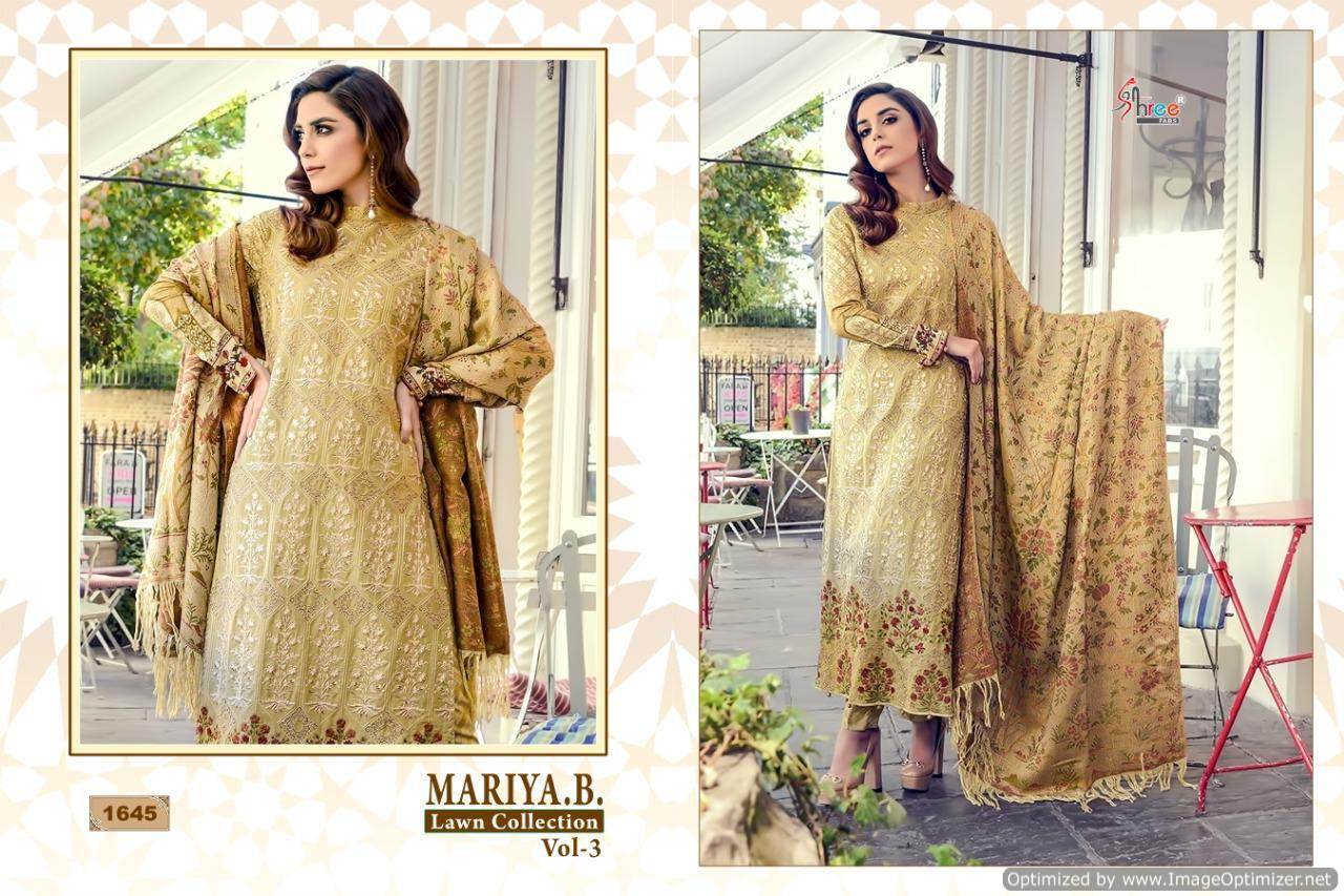 Shree Present Mariya B Lawn Collection Vol 3 Pakistani Salwar Suits Catalogue.