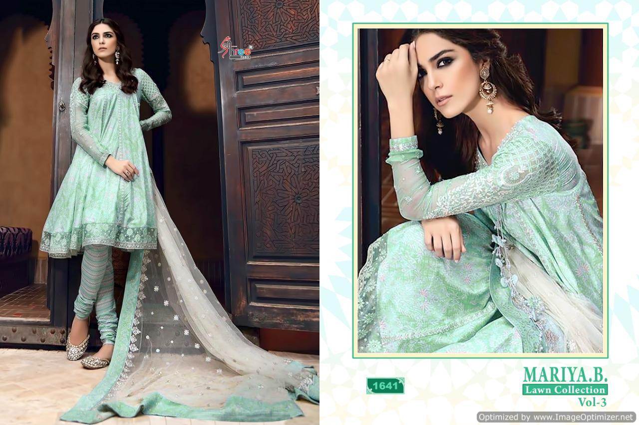 Shree Present Mariya B Lawn Collection Vol 3 Pakistani Salwar Suits Catalogue.