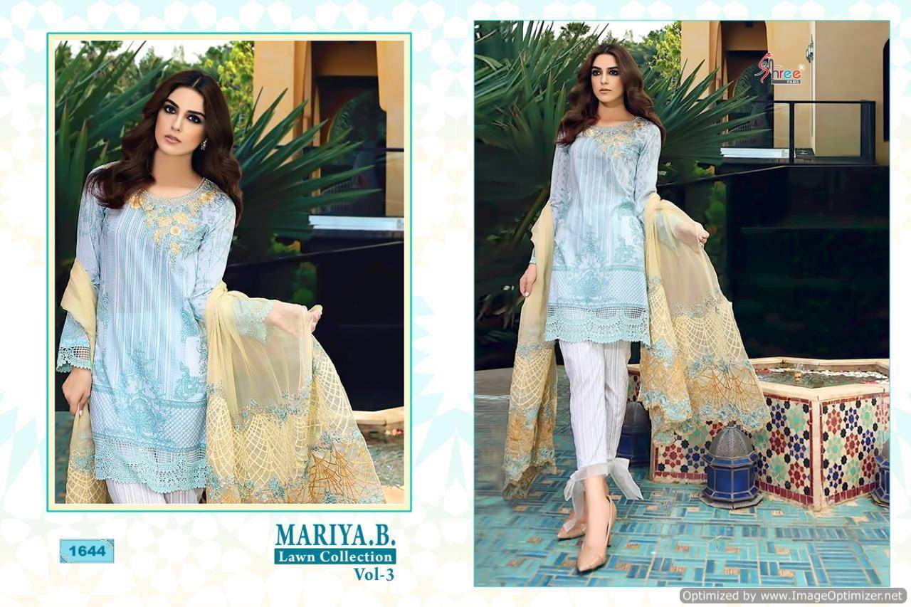 Shree Present Mariya B Lawn Collection Vol 3 Pakistani Salwar Suits Catalogue.