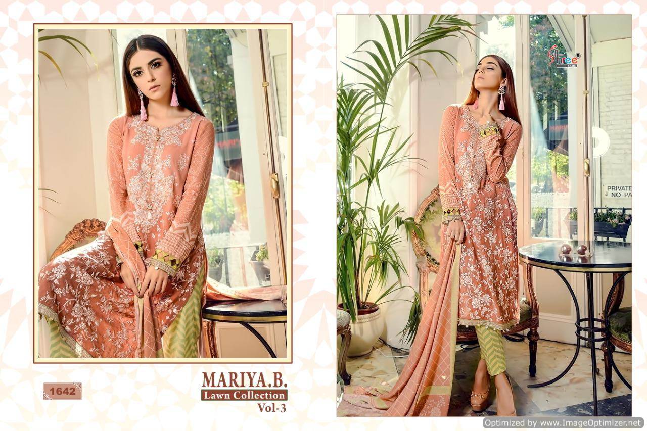 Shree Present Mariya B Lawn Collection Vol 3 Pakistani Salwar Suits Catalogue.