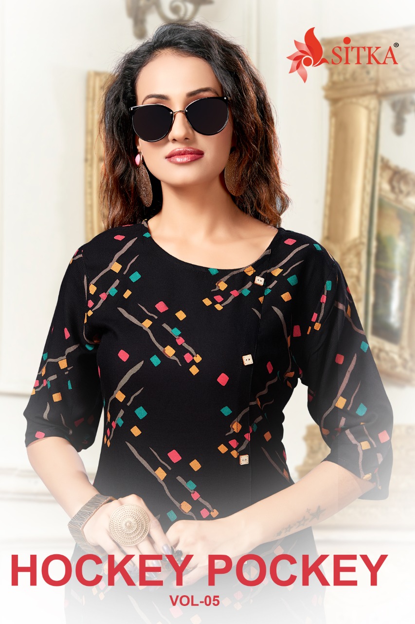 Sitka By Hokey Pokey Vol 5 Running Wear Kurtis With Plazzo Collection.