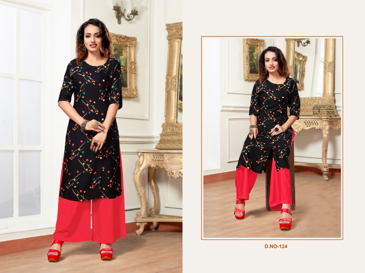 Sitka By Hokey Pokey Vol 5 Running Wear Kurtis With Plazzo Collection.