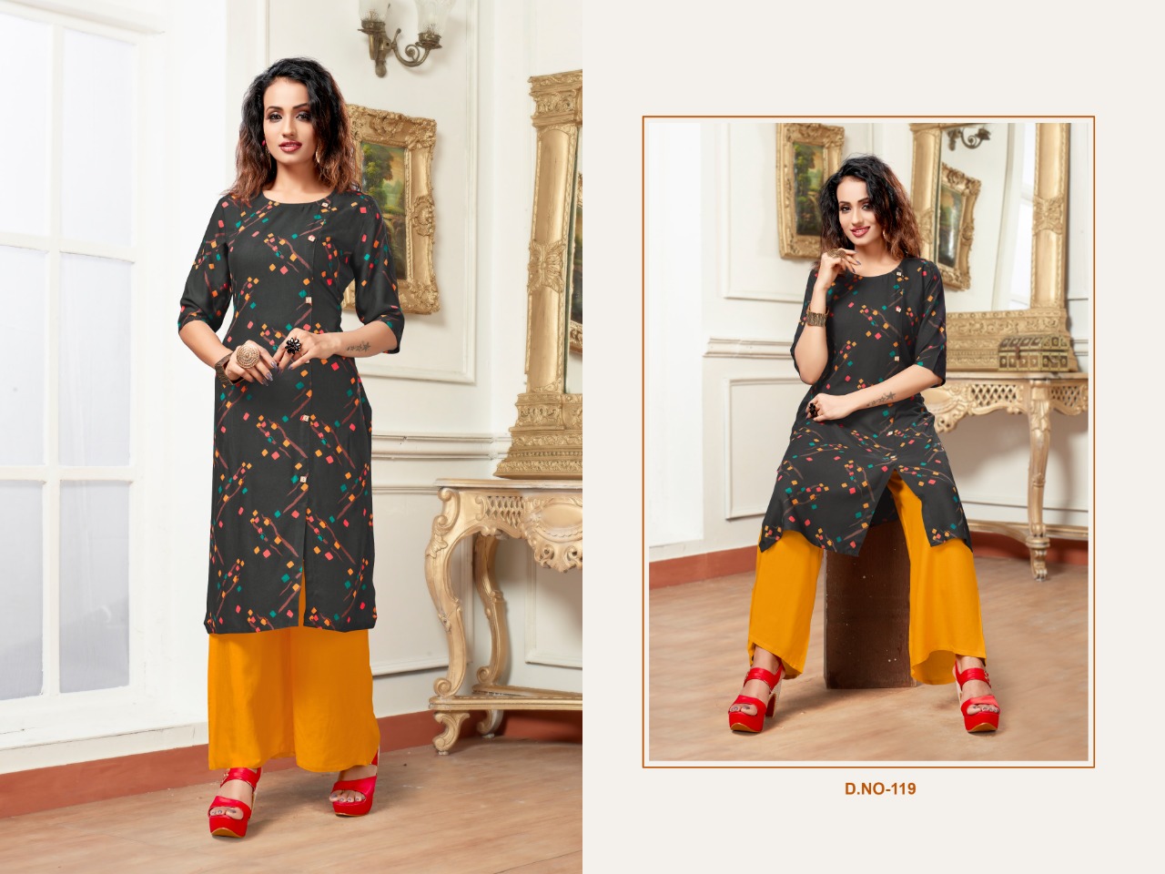 Sitka By Hokey Pokey Vol 5 Running Wear Kurtis With Plazzo Collection.