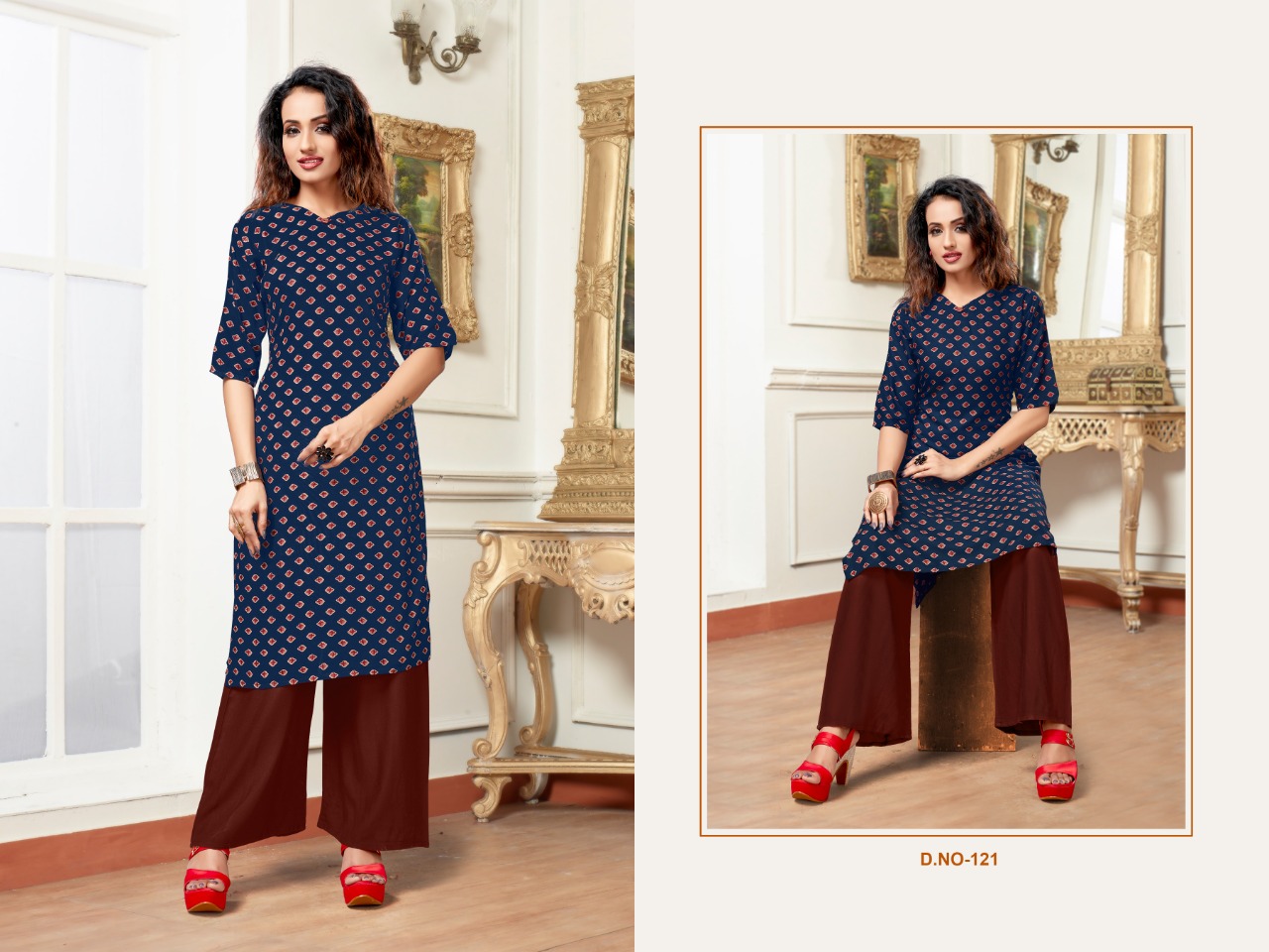 Sitka By Hokey Pokey Vol 5 Running Wear Kurtis With Plazzo Collection.