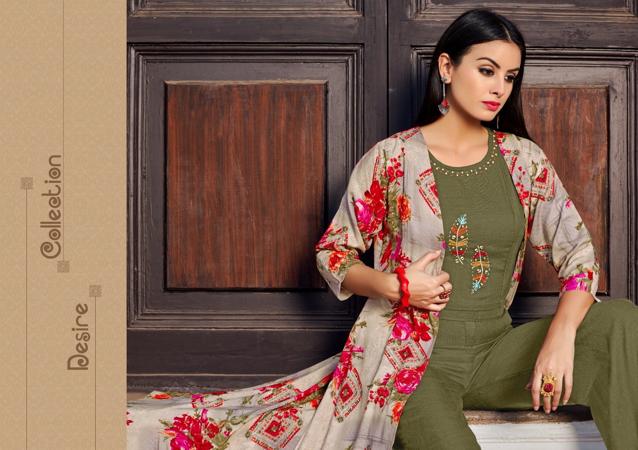 Vastra Moda Present Urbane Vol -1 Festival Wear Kurtis With Shrug Collection