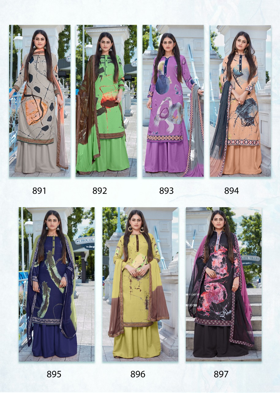 Vastra Moda Present Signature Festival Wear Dress Material Collection.
