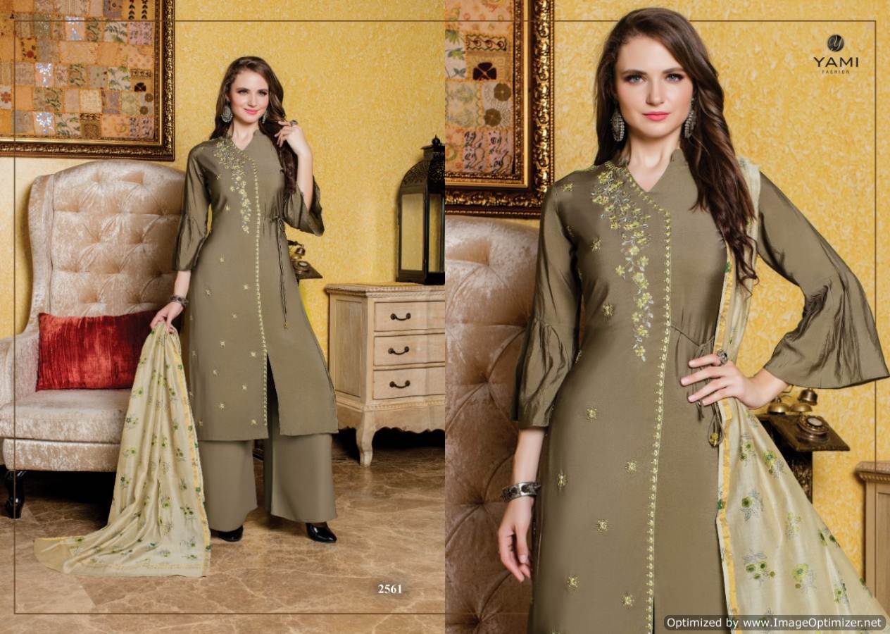 Yami Present Virasat Stylish Party Wear Kurti With Plazzo Collection