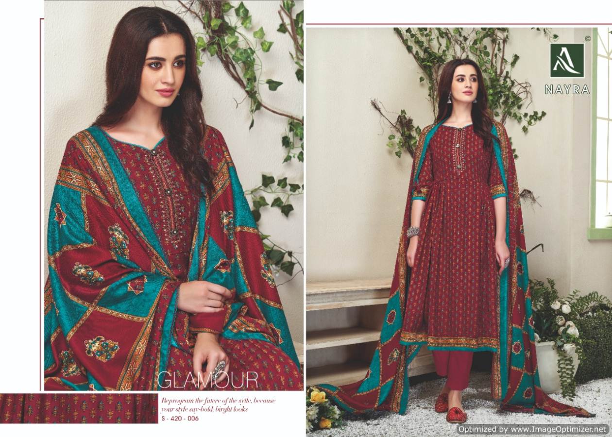 Alok Nayra Pure Pashmina Dress Material Collection.