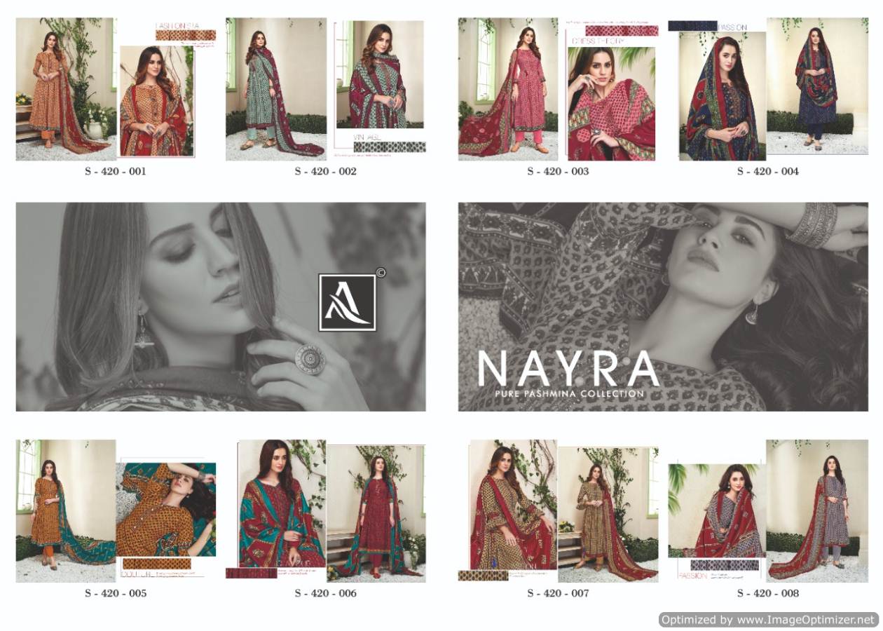 Alok Nayra Pure Pashmina Dress Material Collection.