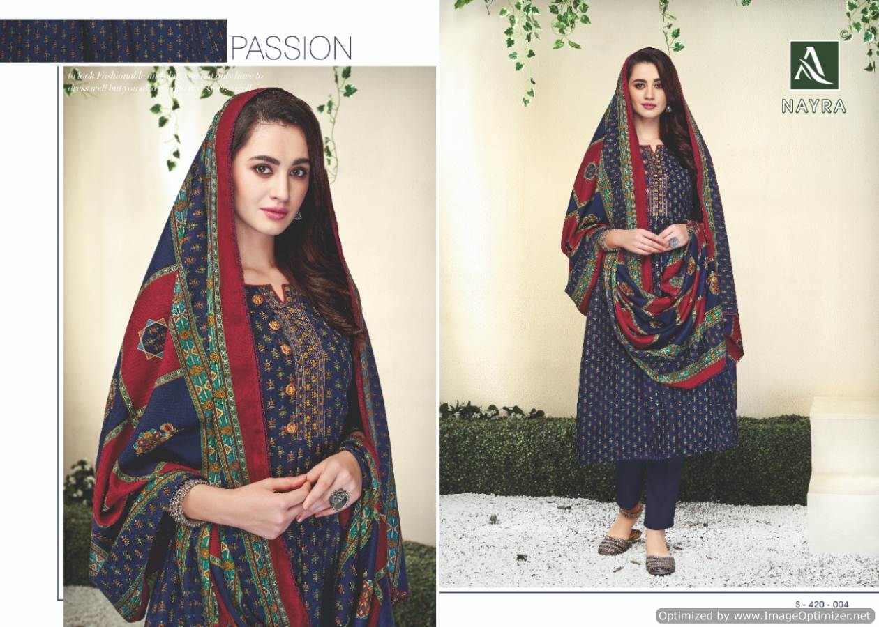 Alok Nayra Pure Pashmina Dress Material Collection.