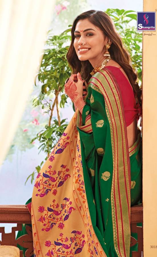 Shangrila Kornad Silk Handloom Soft Silk Festival Wear Saree Collection