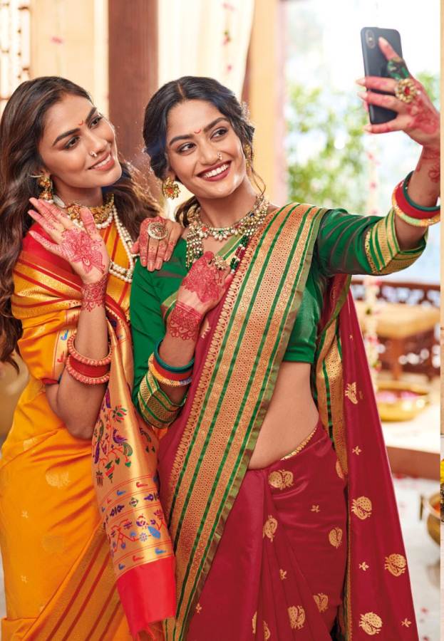 Shangrila Kornad Silk Handloom Soft Silk Festival Wear Saree Collection