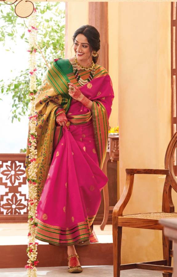 Shangrila Kornad Silk Handloom Soft Silk Festival Wear Saree Collection