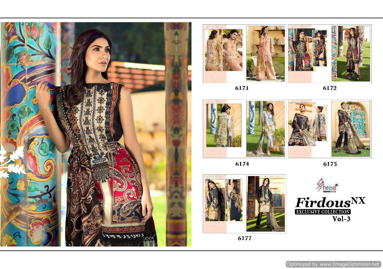 Shree By Firdous Nx Vol 3 Pakistani Suit Collection