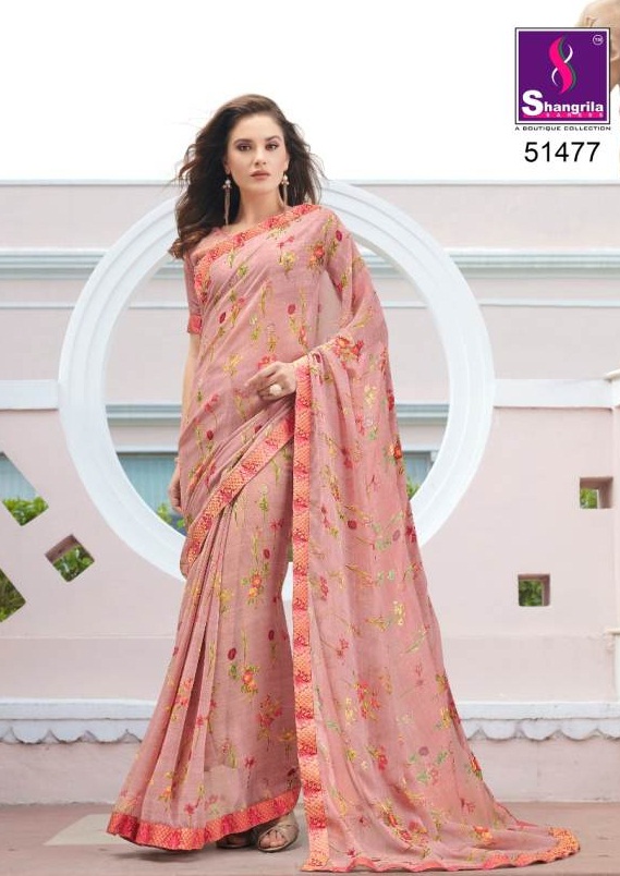 Shangrila By Fortune Vol 2 Pure Georgette Printed Saree Collection