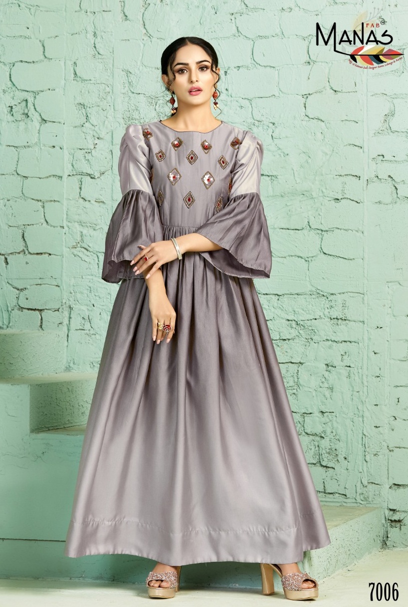 Manas Present Zaira Long Heavy Designers Kurtis Catalogue.
