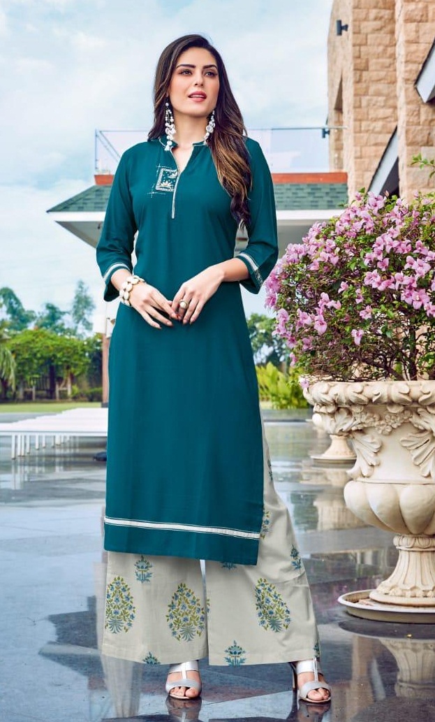Wooglee By Celebration Vol 2 Designer Kurtis And Plazzo Catalogue