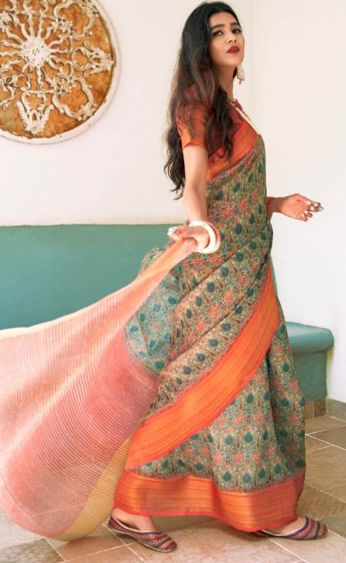 Shangrila By Trisha Casual Wear Rich Look Saree Collection
