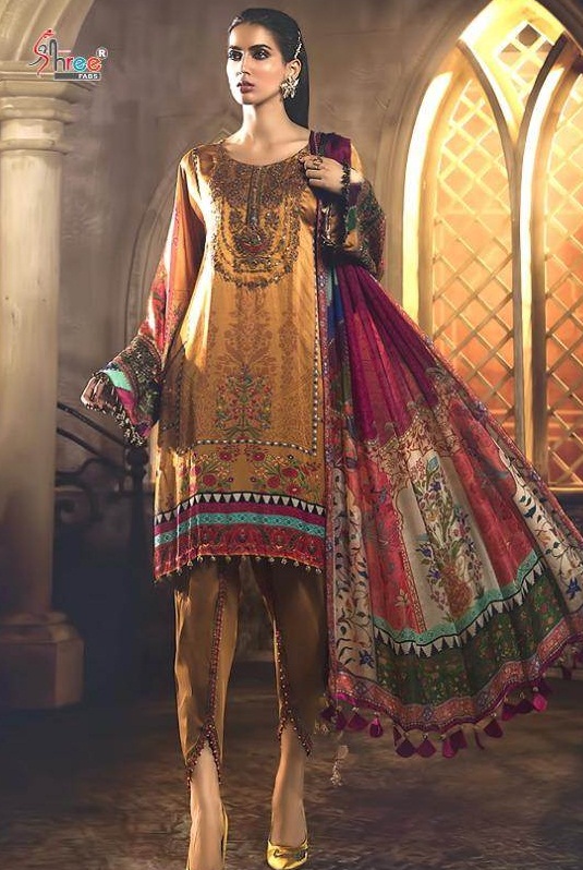 Shree By Mariya B Silk Collection 2 Heavy Japan Satin Pakistani Suits