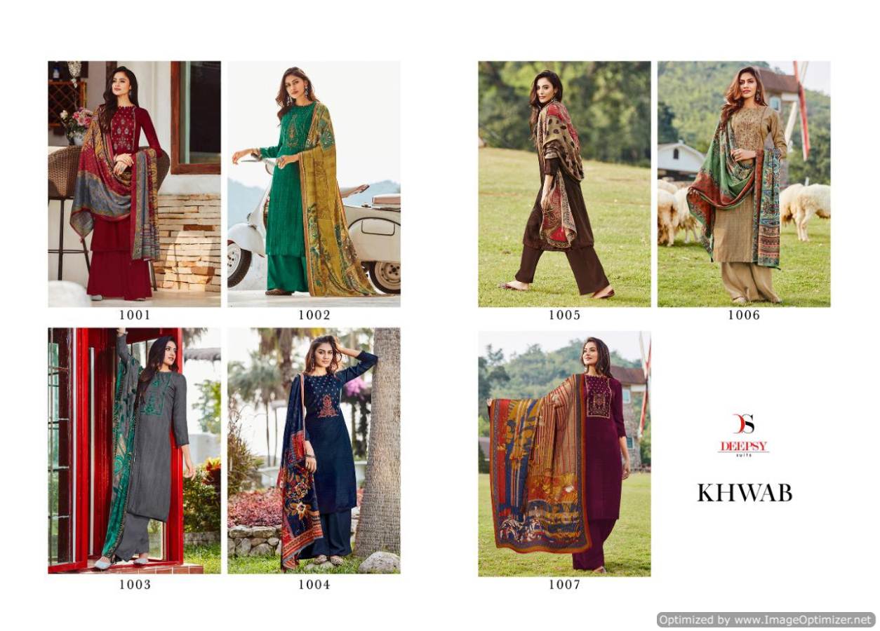Deepsy Presents Khwab Pure Pashmina Dress Material