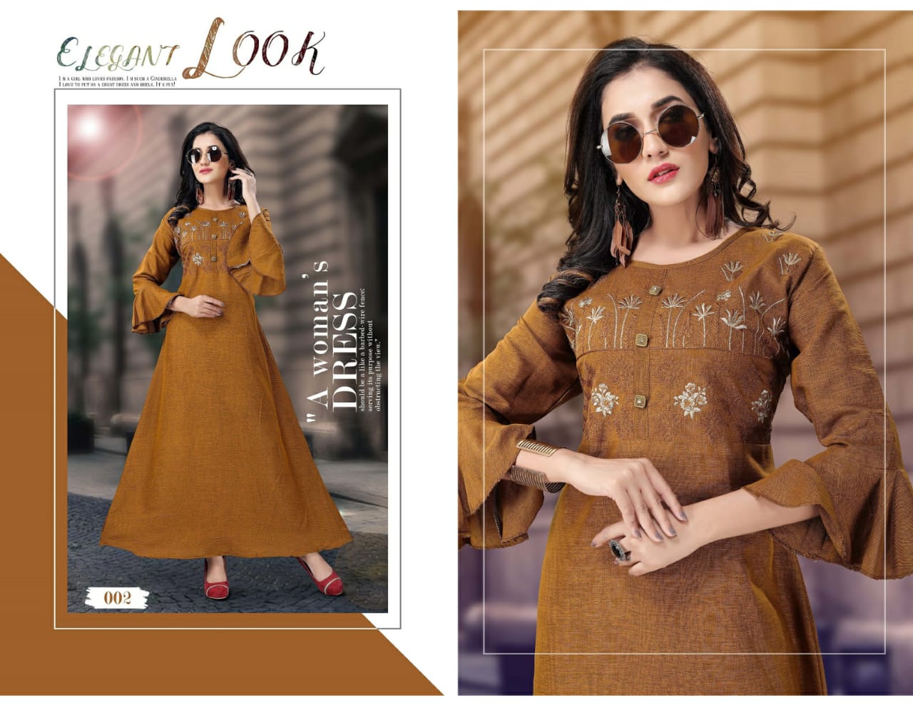 Ft Presents Nazrana  Heavy Rayon Designer Long Kurti