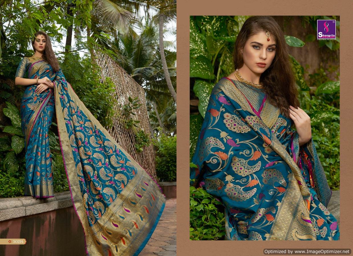 Shangrila By Sundari Silk Designer Weaving Zari Silk Saree Collection