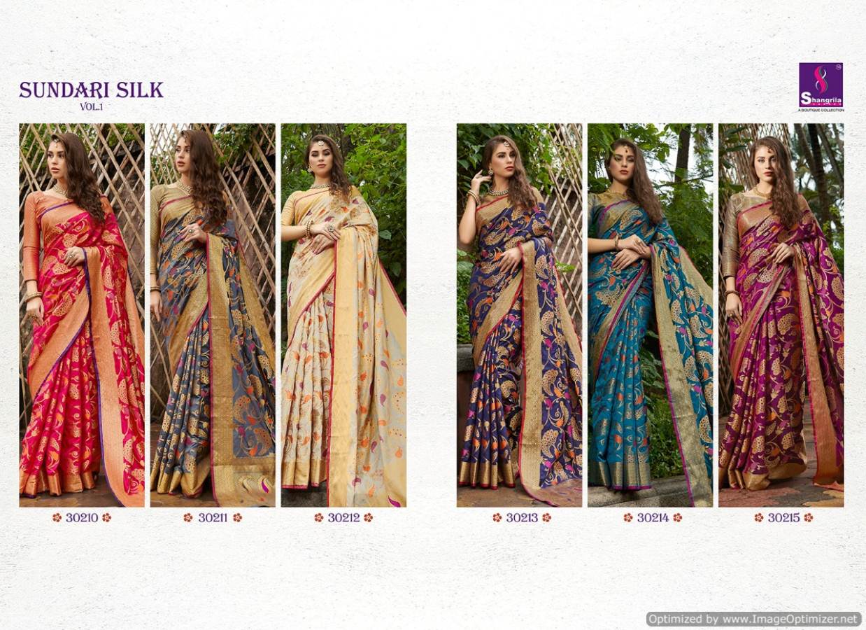 Shangrila By Sundari Silk Designer Weaving Zari Silk Saree Collection