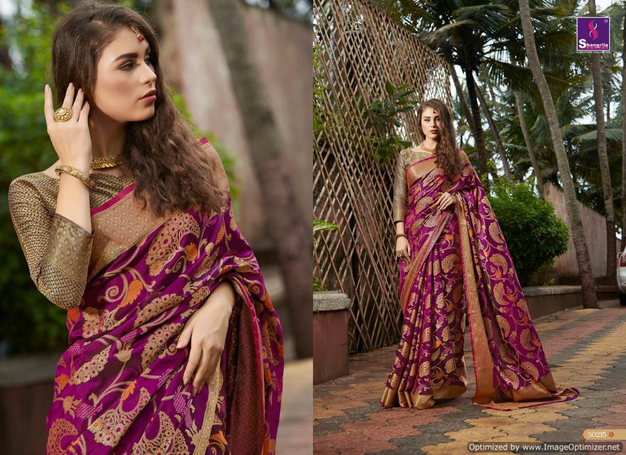 Shangrila By Sundari Silk Designer Weaving Zari Silk Saree Collection
