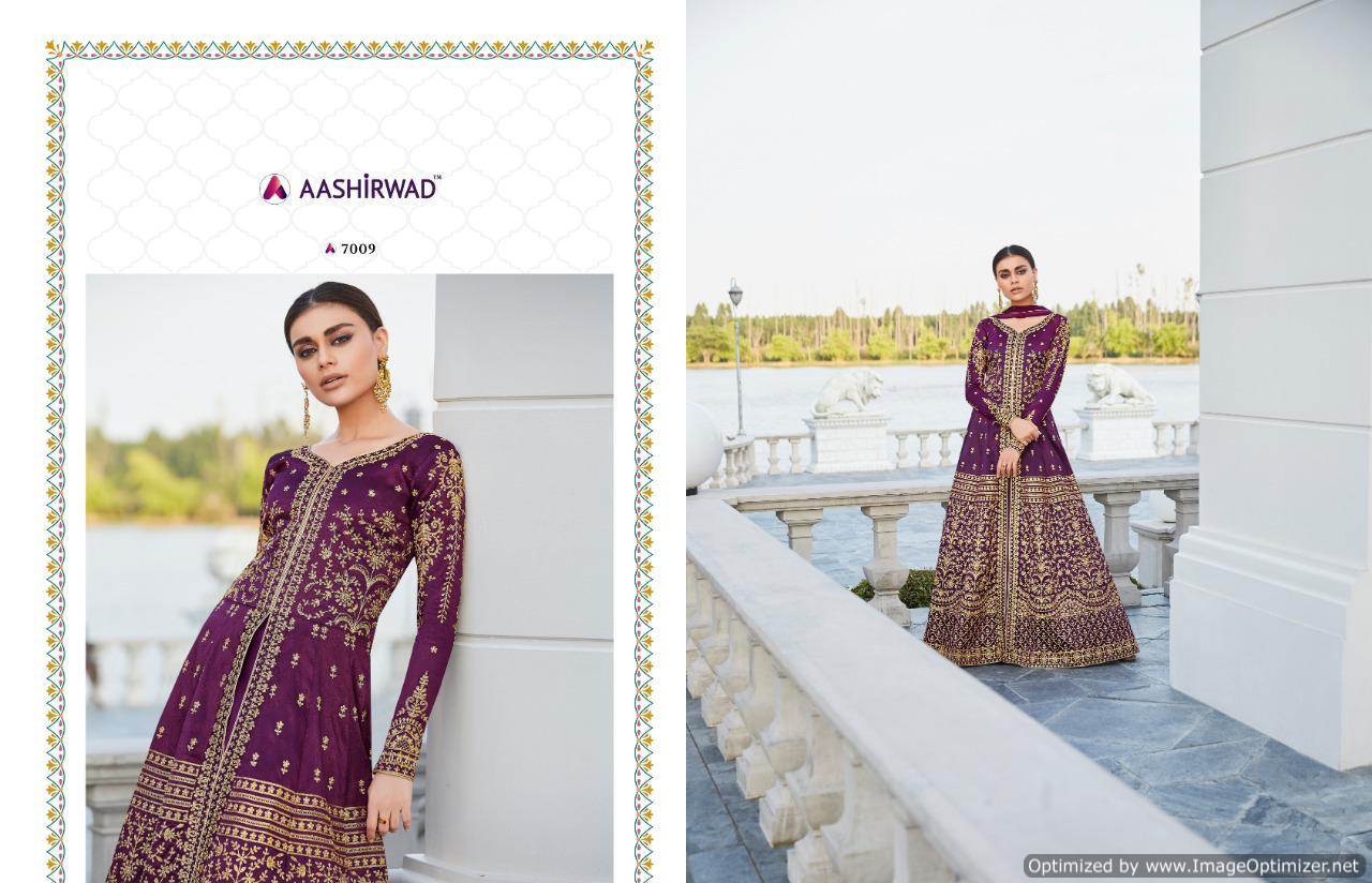 Aashirwad By Taj Embroidered Salwar Suits Catalogue