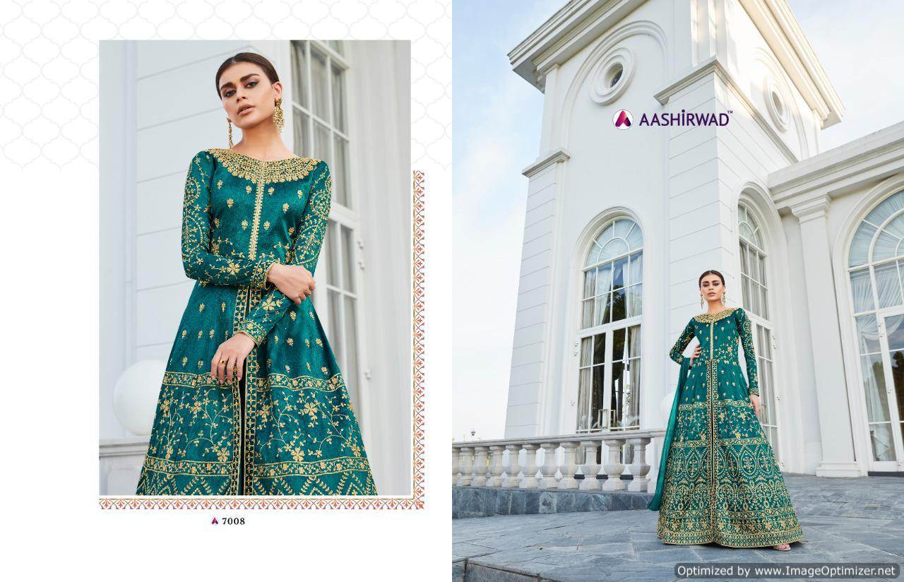 Aashirwad By Taj Embroidered Salwar Suits Catalogue