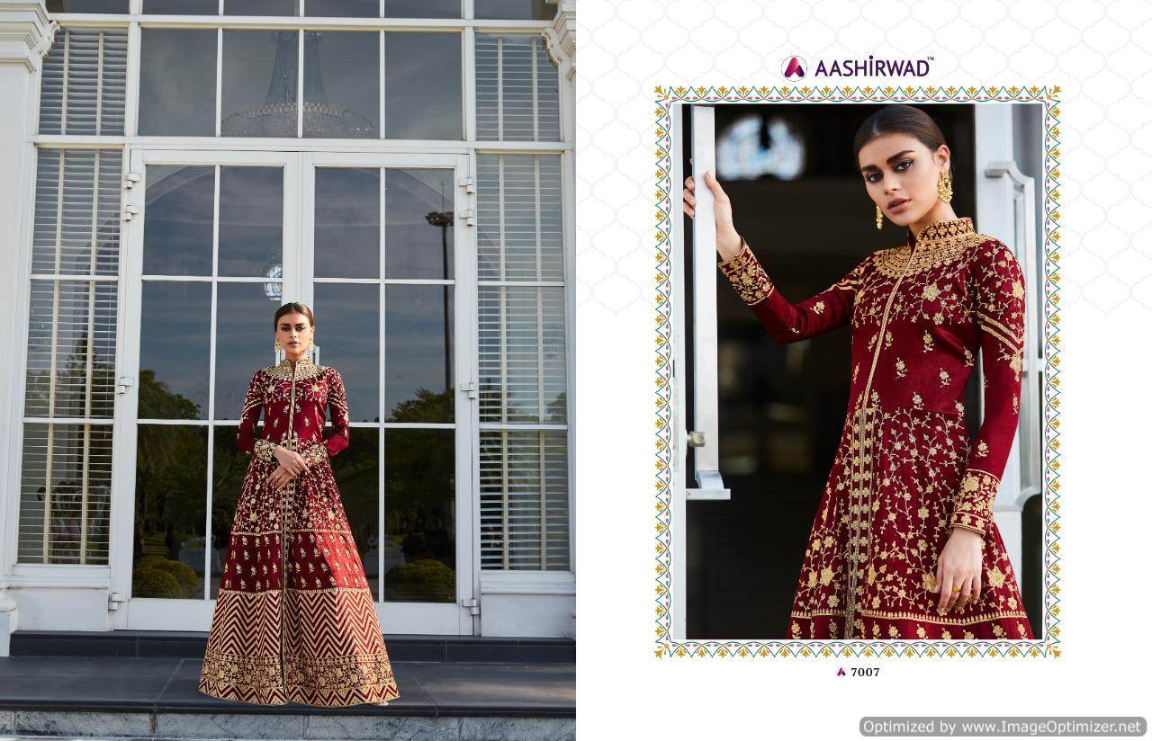 Aashirwad By Taj Embroidered Salwar Suits Catalogue