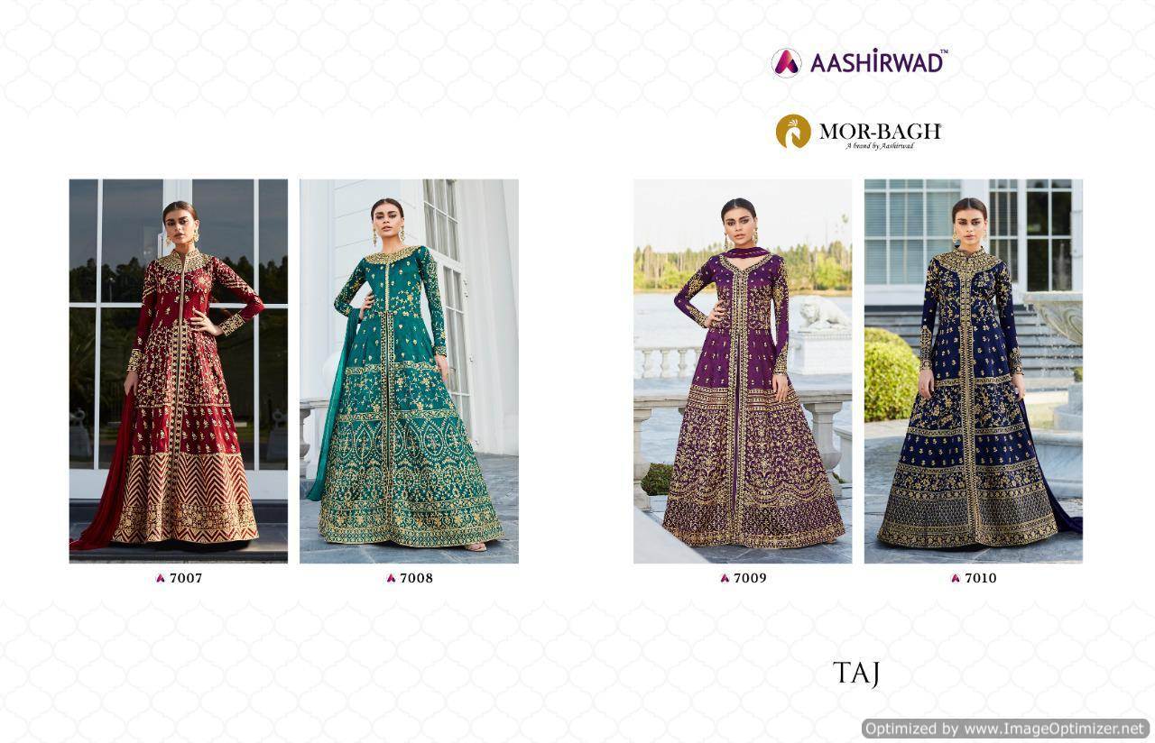 Aashirwad By Taj Embroidered Salwar Suits Catalogue