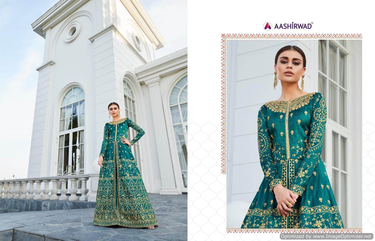 Aashirwad By Taj Embroidered Salwar Suits Catalogue