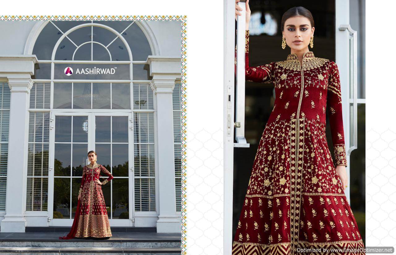 Aashirwad By Taj Embroidered Salwar Suits Catalogue