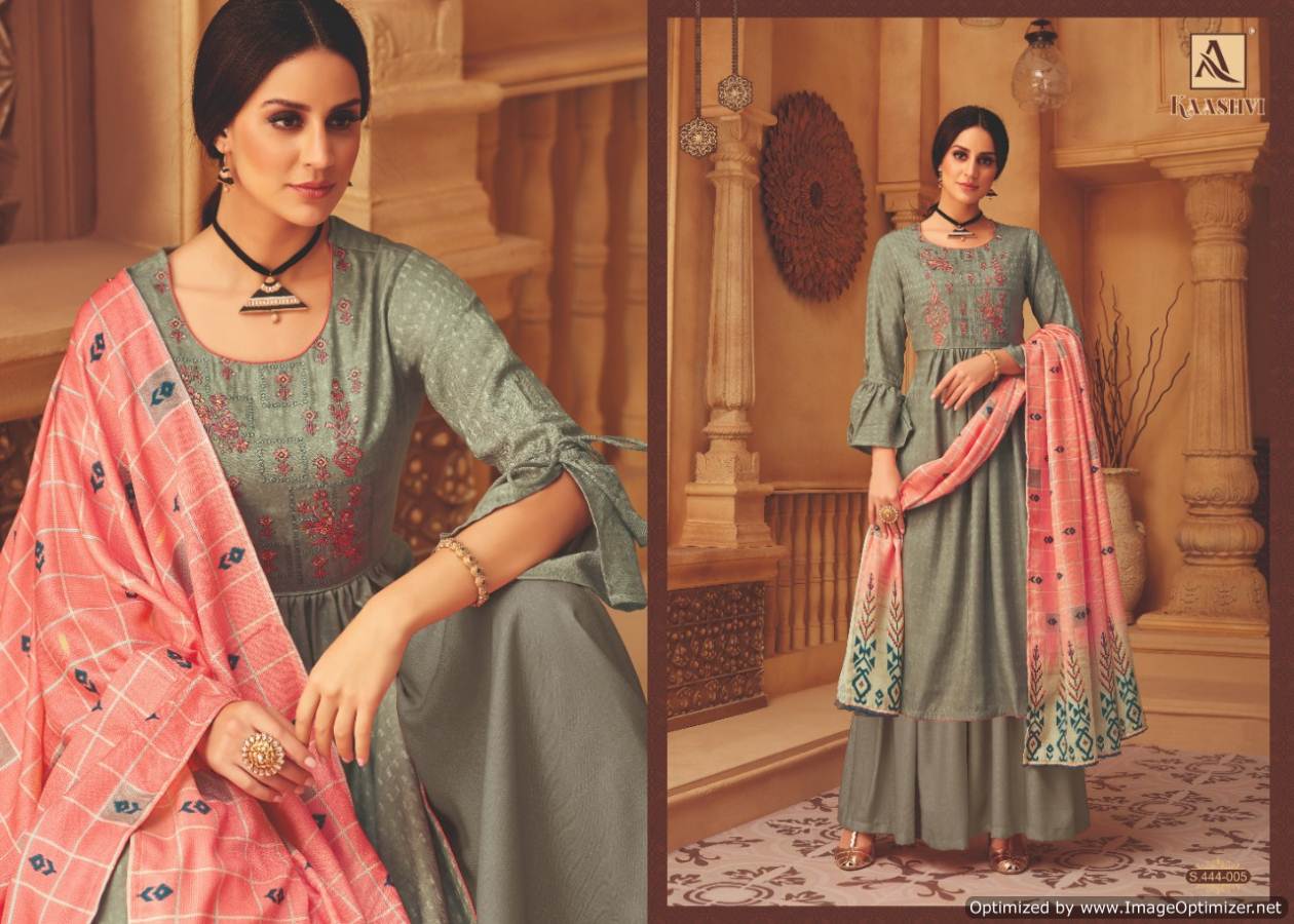 Alok By Kaashvi Pure Pashmina Designer Dress Material Catalogue