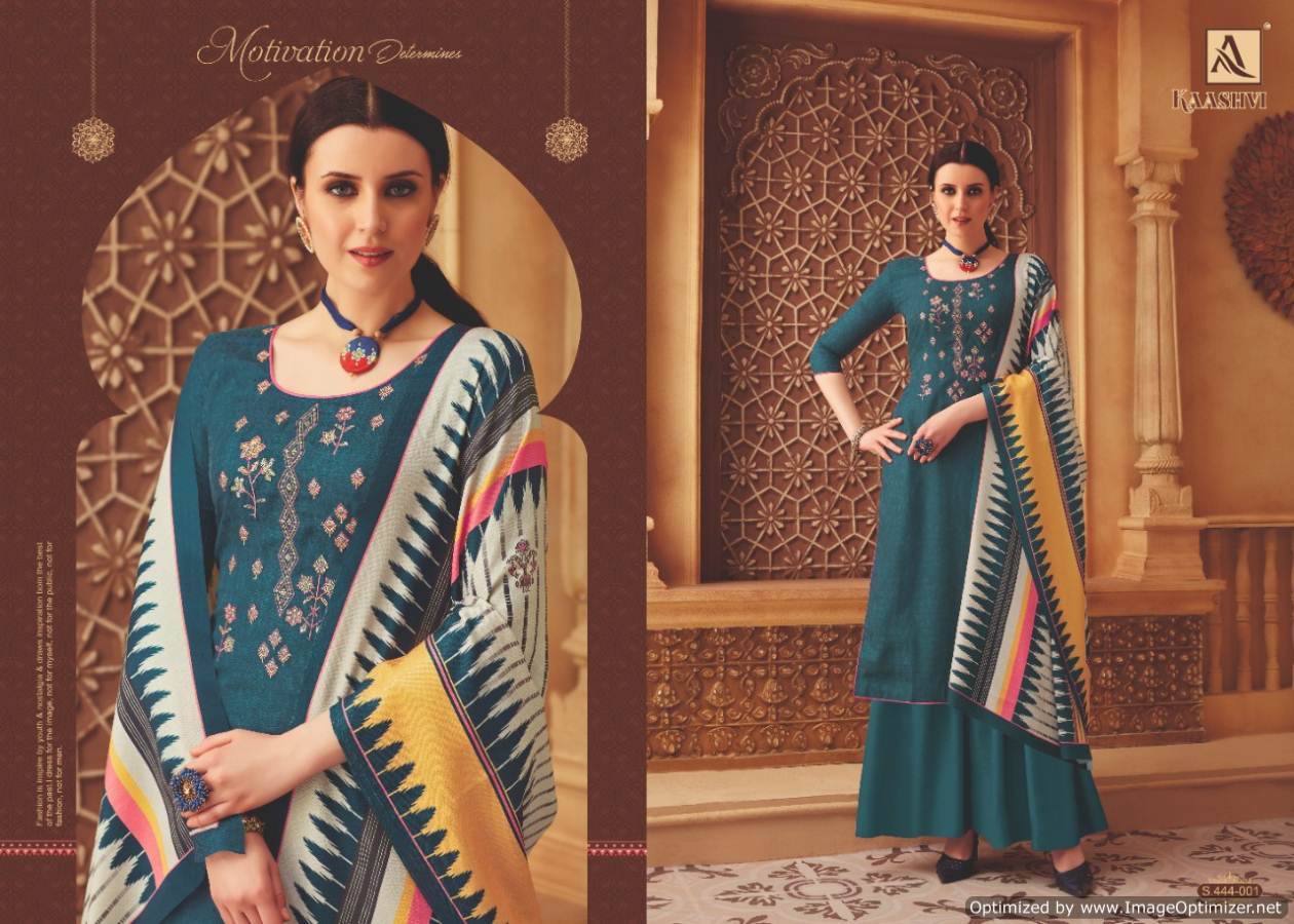 Alok By Kaashvi Pure Pashmina Designer Dress Material Catalogue