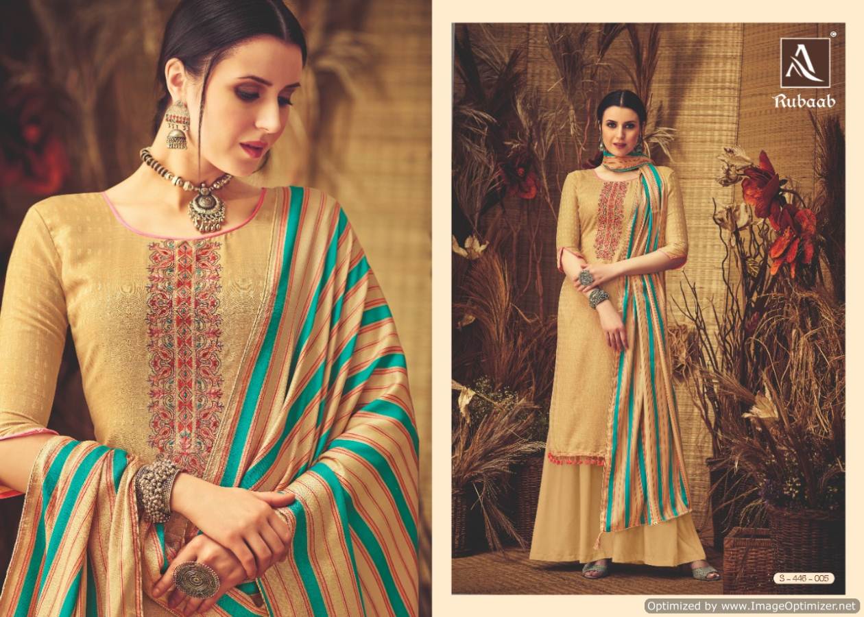 Alok By Rubaab Pure Pashmina Designer Dress Material Catalogue