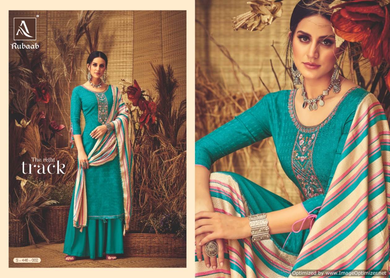 Alok By Rubaab Pure Pashmina Designer Dress Material Catalogue