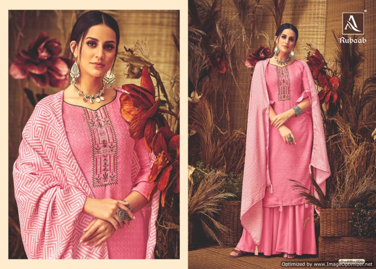 Alok By Rubaab Pure Pashmina Designer Dress Material Catalogue