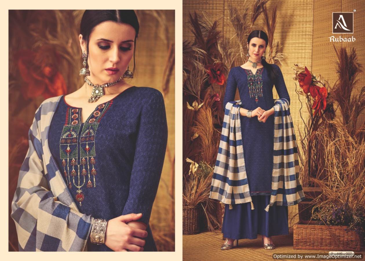 Alok By Rubaab Pure Pashmina Designer Dress Material Catalogue