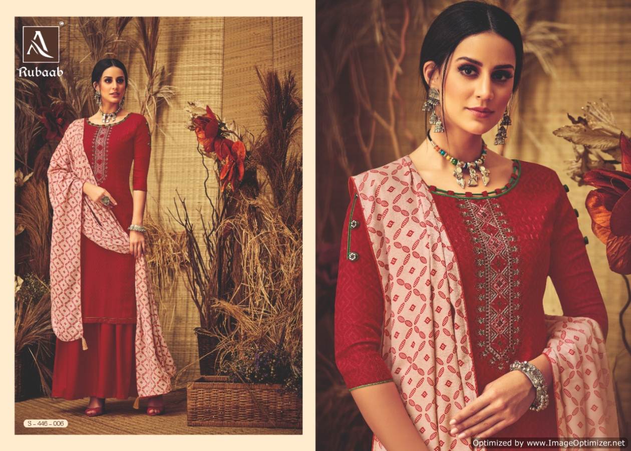 Alok By Rubaab Pure Pashmina Designer Dress Material Catalogue